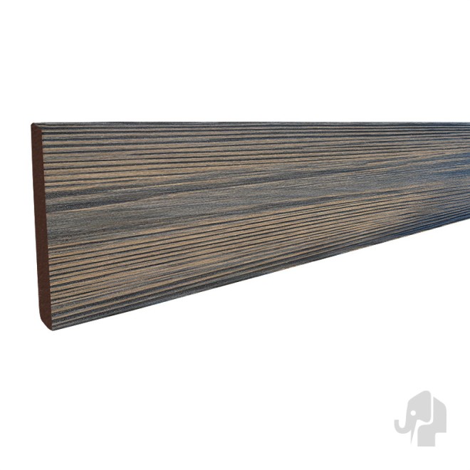 Elephant Driftwood Afdekprofiel - Plint Dark 300cm